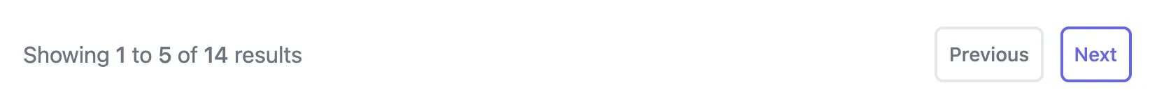 Pagination example